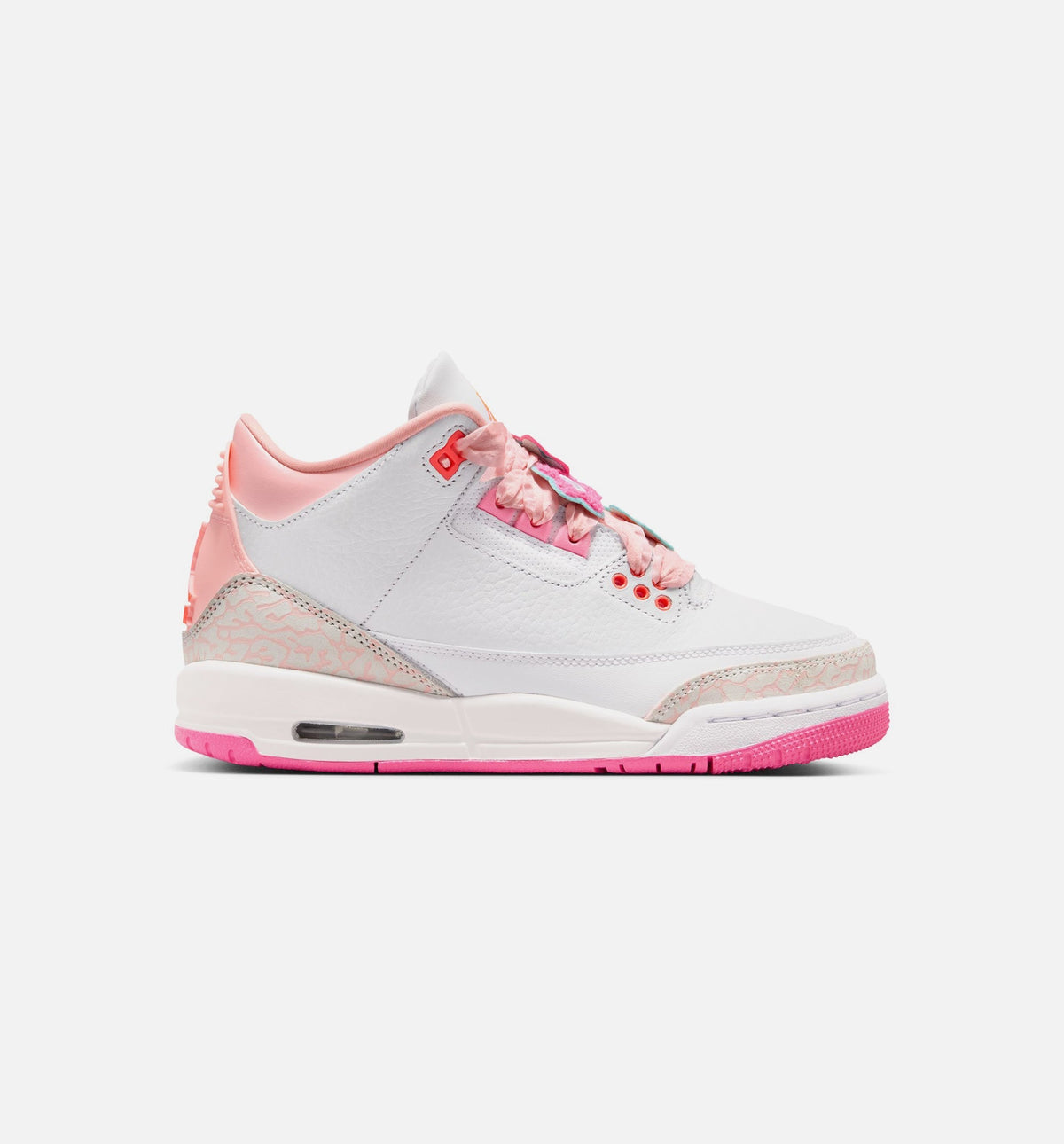 Air Jordan 3 Retro 'Spring Flowers' Grade School - Pearl Pink/Pink Bloom/Pink Glow/Hyper Orange