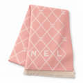 Chanel Style Diamond Lattice Logo Scarf