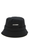 Jacquemus Black Cotton Bucket Hat