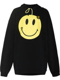Raf Simons x Smiley oversized distressed hoodie