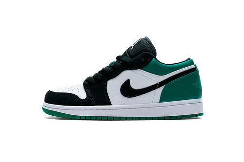 Air Jordan 1 Low White Black Mystic Green Reps Sneakers 553558-113