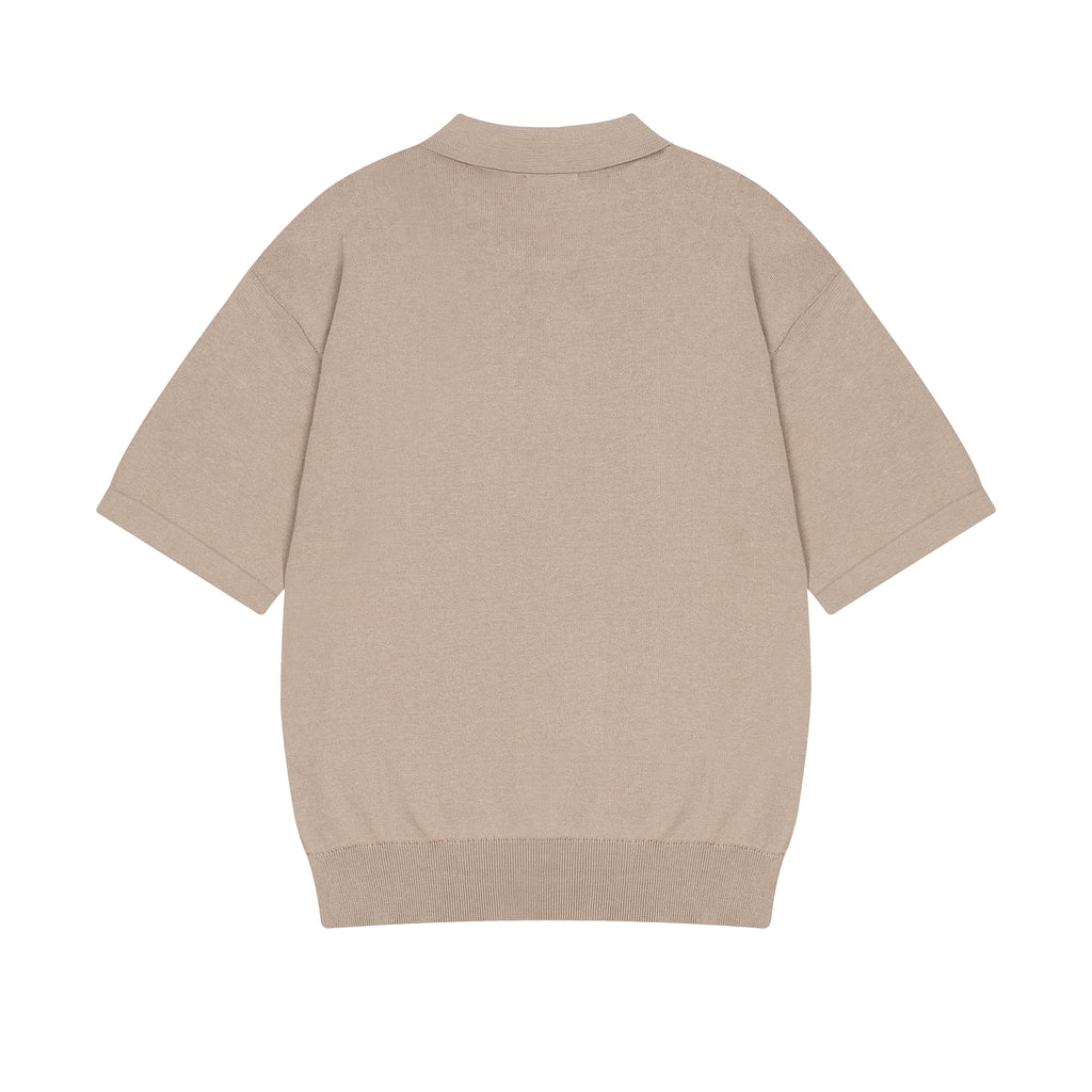 "on air" Polo knit beige