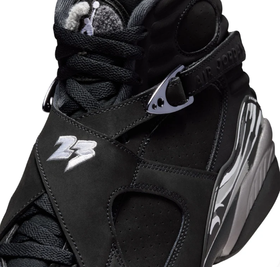 Air Jordan 8 Retro 'Black/White/LT Graphite' Sneakers