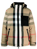 Burberry check-print reversible hooded jacket