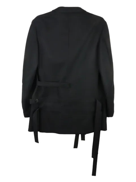 Yohji Yamamoto Worsted Tasmania belted wool blazer