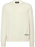 DSQUARED2 logo-print knitted jumper