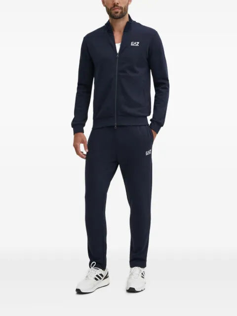 Ea7 Emporio Armani zip logo jumpsuit