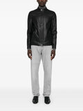 Michael Kors mock-neck biker jacket