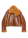 Acne Studios shearling-collar leather jacket