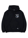 Neighborhood embroidered-patch hoodie