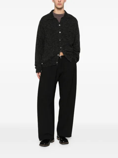 OUR LEGACY Evening Polo brushed-knit cardigan