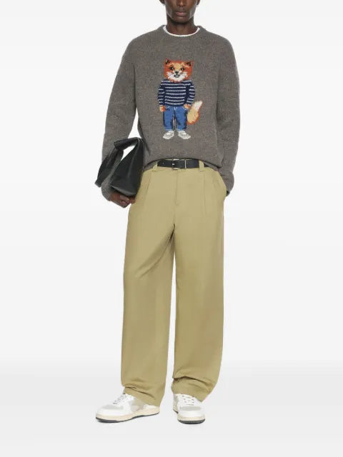 Maison Kitsuné fox graphic crewneck sweater