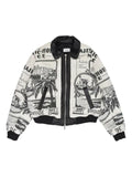 RHUDE printed voyage bomber jacket