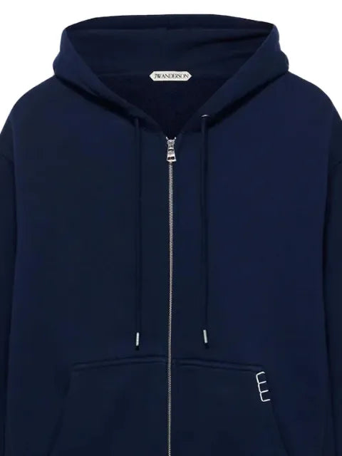 JW Anderson front-zip hoodie in navy