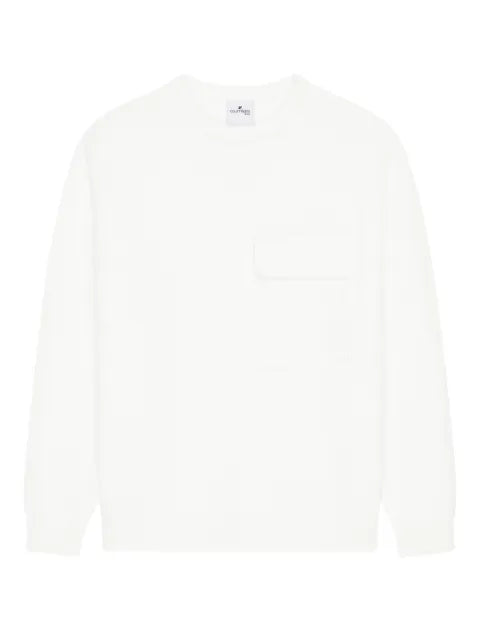 Courrèges chest-pocket crew-neck sweater
