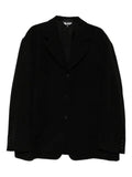 Black Comme Des Garçons wool gabardine blazer