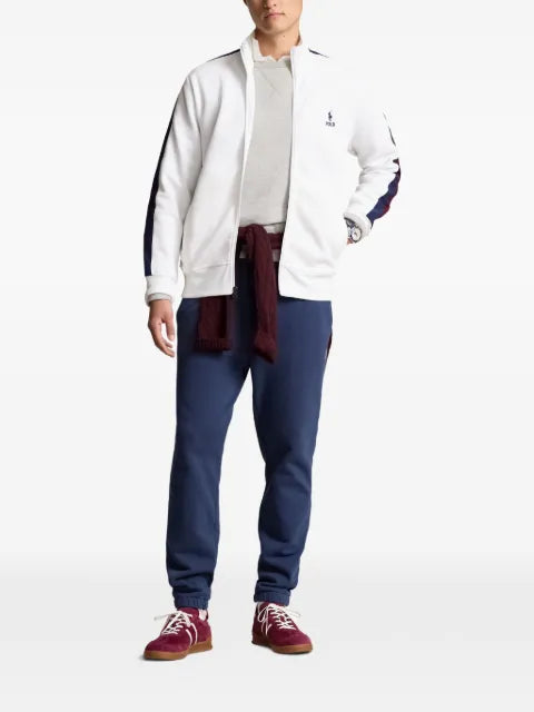 Polo Ralph Lauren stripe-detail zip-up sweatshirt