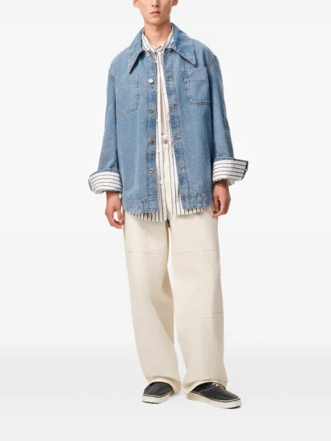 AMI Paris cotton Ami De Coeur worker overshirt