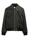 AMI Paris lamb leather zipped jacket