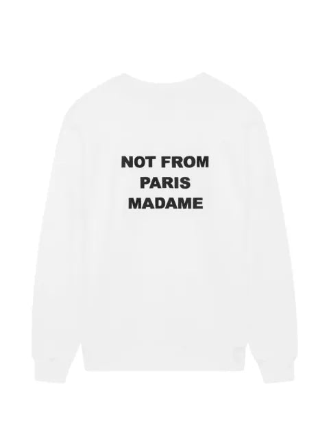 Drôle De Monsieur slogan crew-neck sweatshirt