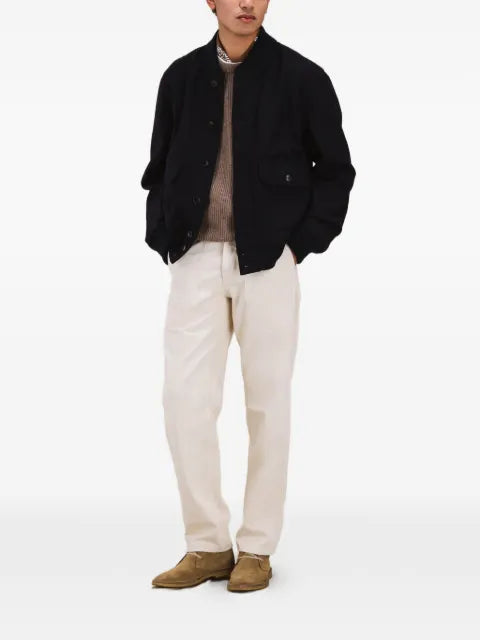 Fortela Cruiser buttoned bomber jacket