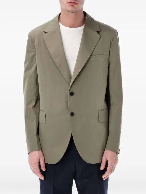 Prada button poplin blazer