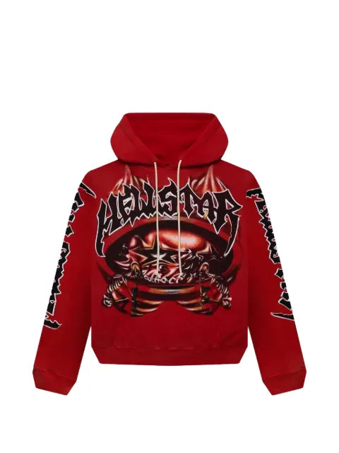 HELLSTAR graphic hooded T-shirt