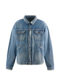 SAINT MXXXXXX elasticated denim jacket
