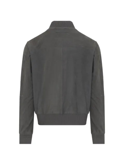 Zegna buttoned leather jacket
