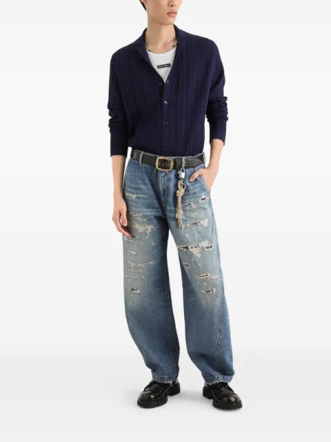 Dolce & Gabbana openwork cotton cardigan