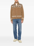 Moncler fair-isle padded jacket