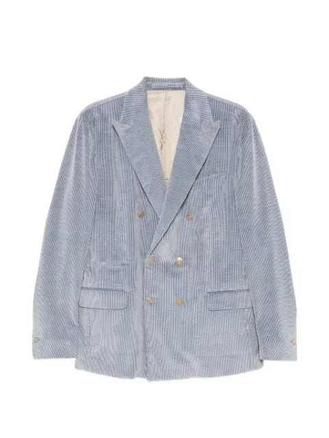 Eleventy double-breasted corduroy blazer