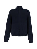 Emporio Armani ribbed-knit zip-up cardigan