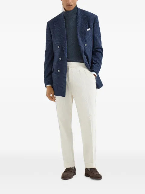 Brunello Cucinelli Mouliné cashmere turtleneck sweater