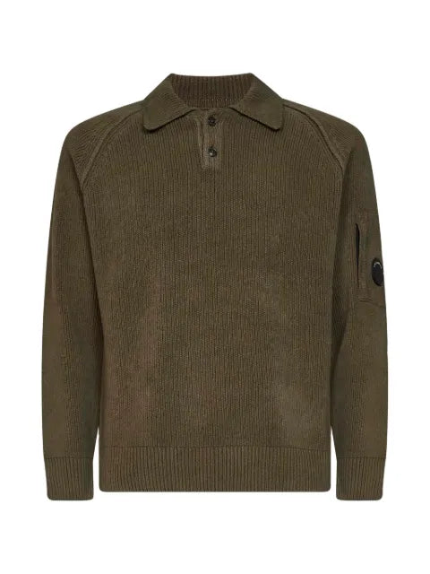 C.P. Company chenille cotton polo sweater