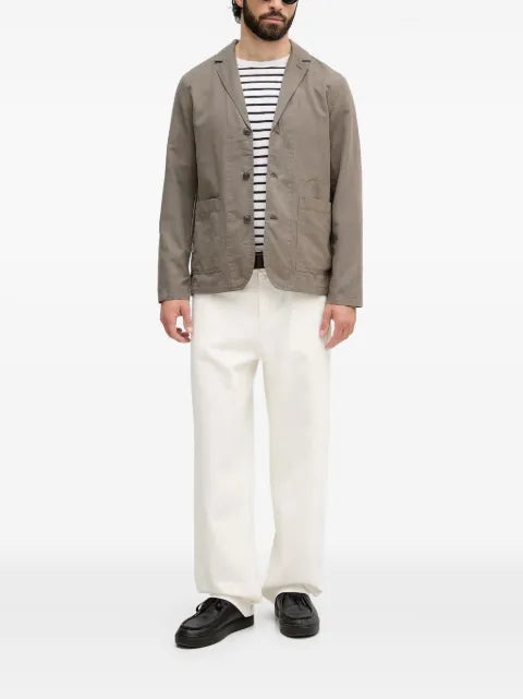 Lindbergh notch-lapel patch-pocket blazer