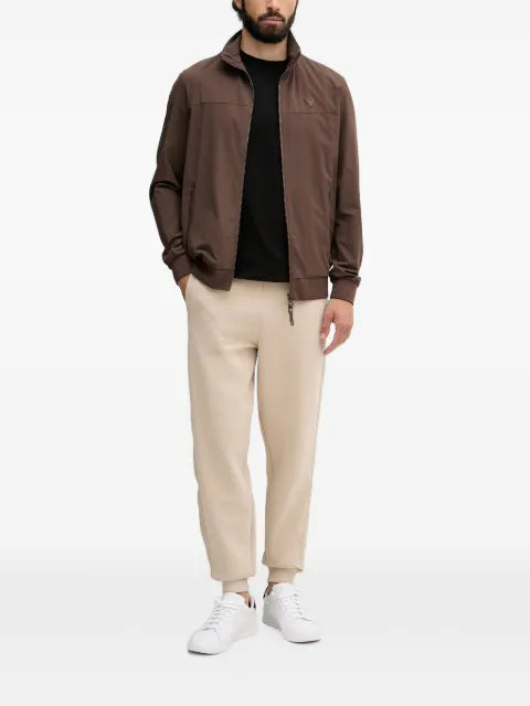 GUESS USA logo-patch zip-up jacket