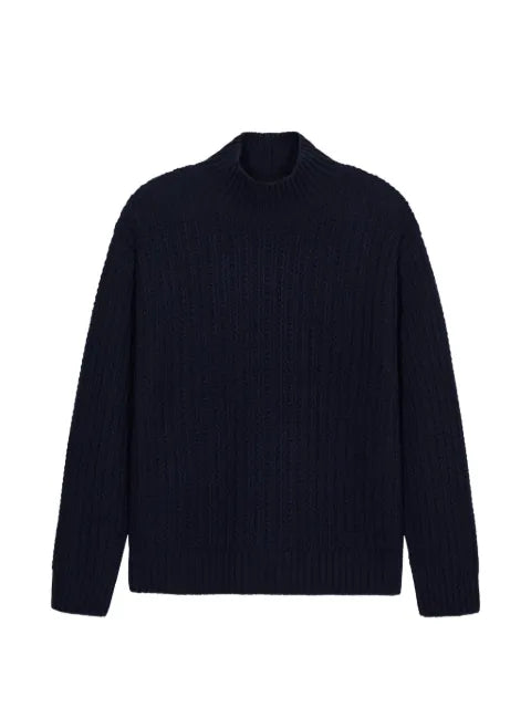 Closed roll-neck wool sweater