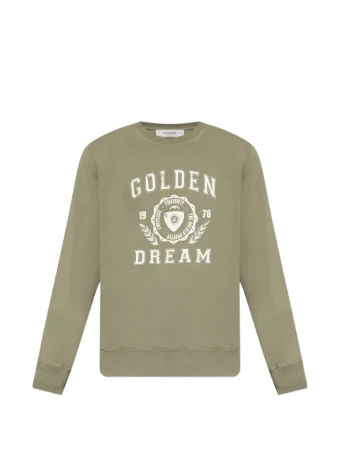 Golden Goose logo-print distressed-effect sweatshirt