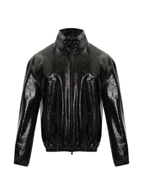Courrèges stand-up collar vinyl jacket