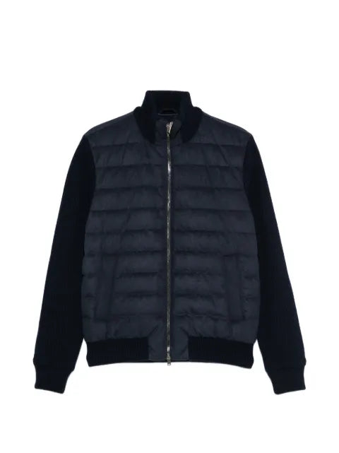 Herno quilted ribbed-sleeves jacket