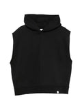 WOC layered-shoulder hoodie