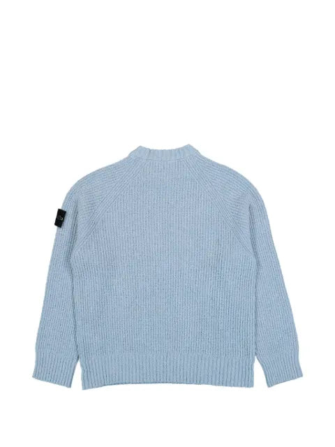 Stone Island 5100001 full rib cotton bouclé sweater