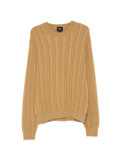 A.P.C. cable-knit crew-neck sweater