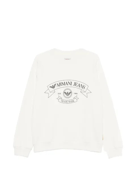 Emporio Armani logo-print raglan-sleeve sweatshirt