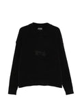 Emporio Armani ribbed chenille sweater with Signature Capsule logo