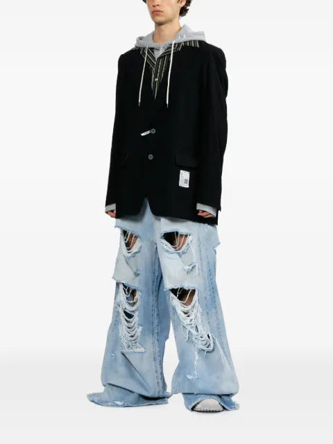 Maison MIHARA YASUHIRO hooded double-layered jacket