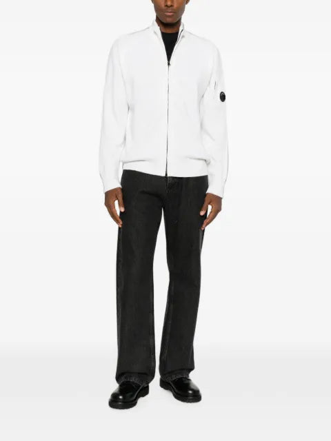 C.P. Company lens-detail zip-up sweater