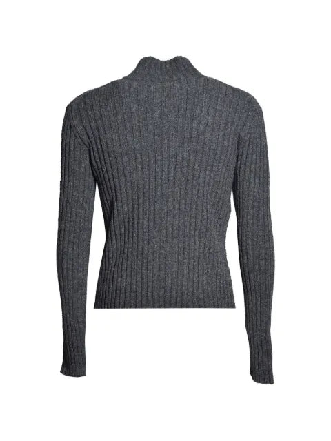 Jil Sander ribbed-knit zip-up sweater