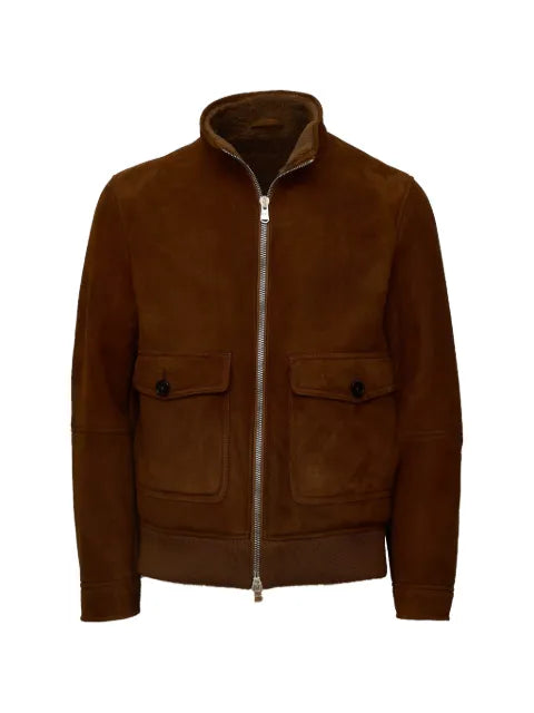 DONDUP shearling zip-up jacket